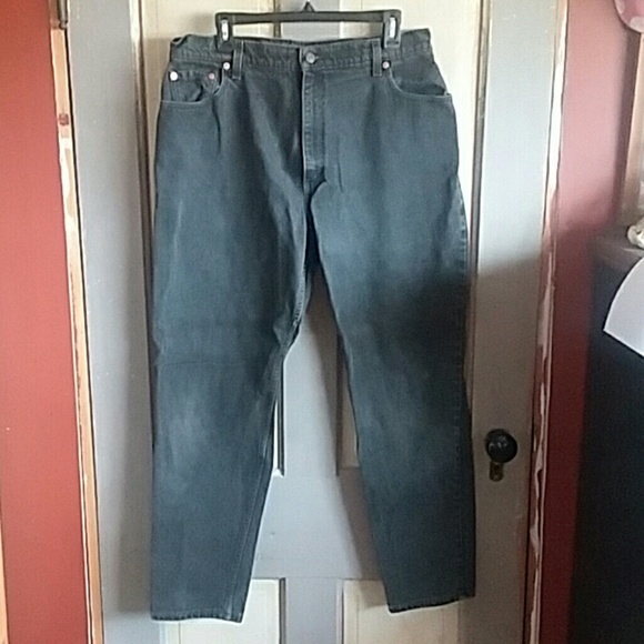 Levi's Denim - Vintage black faded Levis 551 high waisted